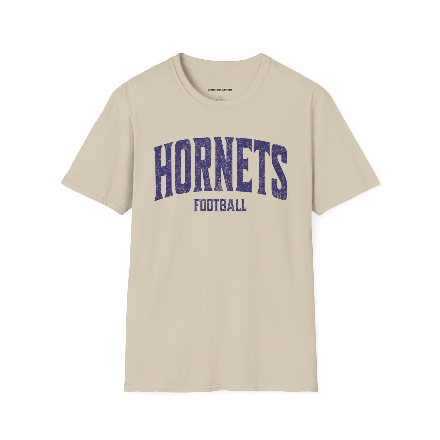 Grunge Arched Hornets Football