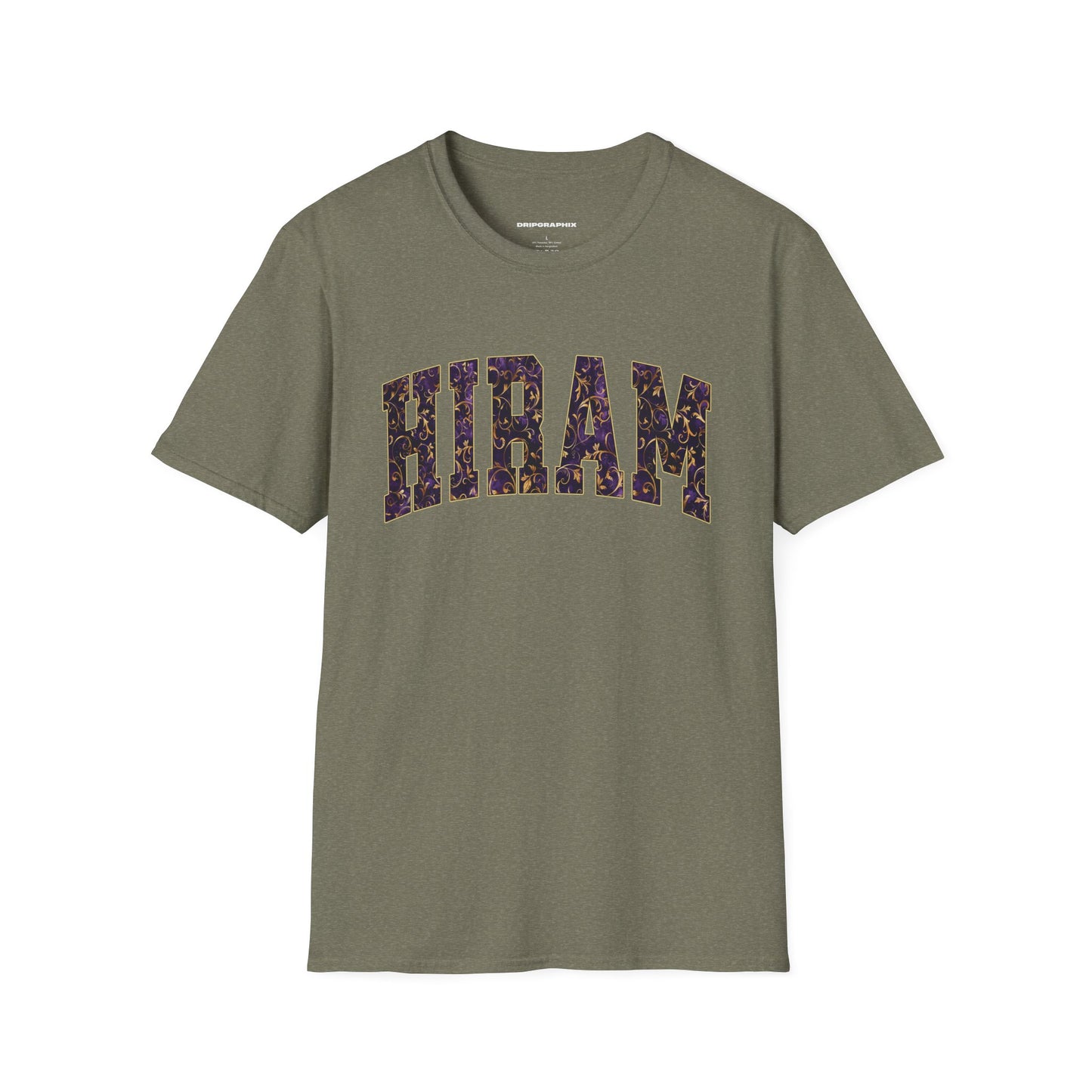 Purple & Gold Floral Hiram