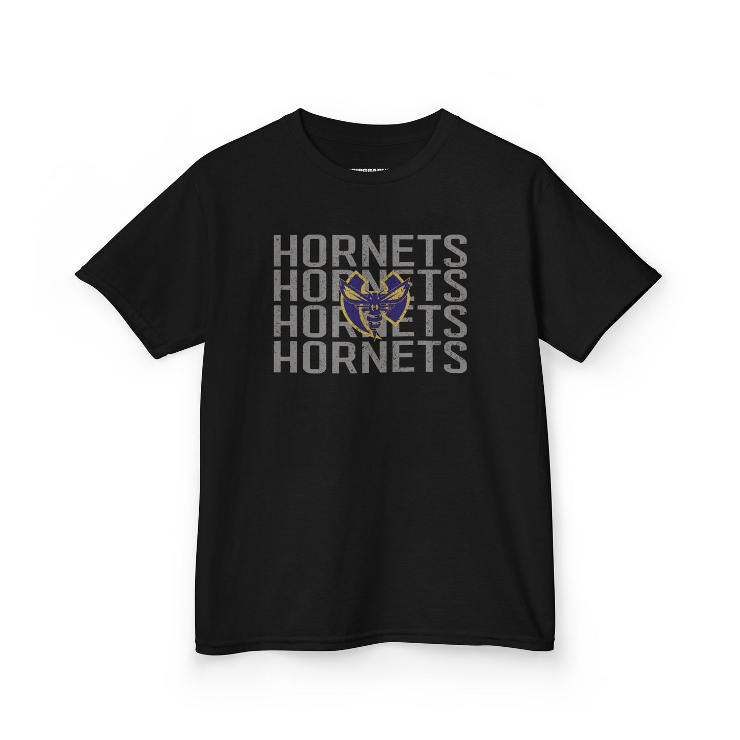 Distressed Stacked Hornets Youth
