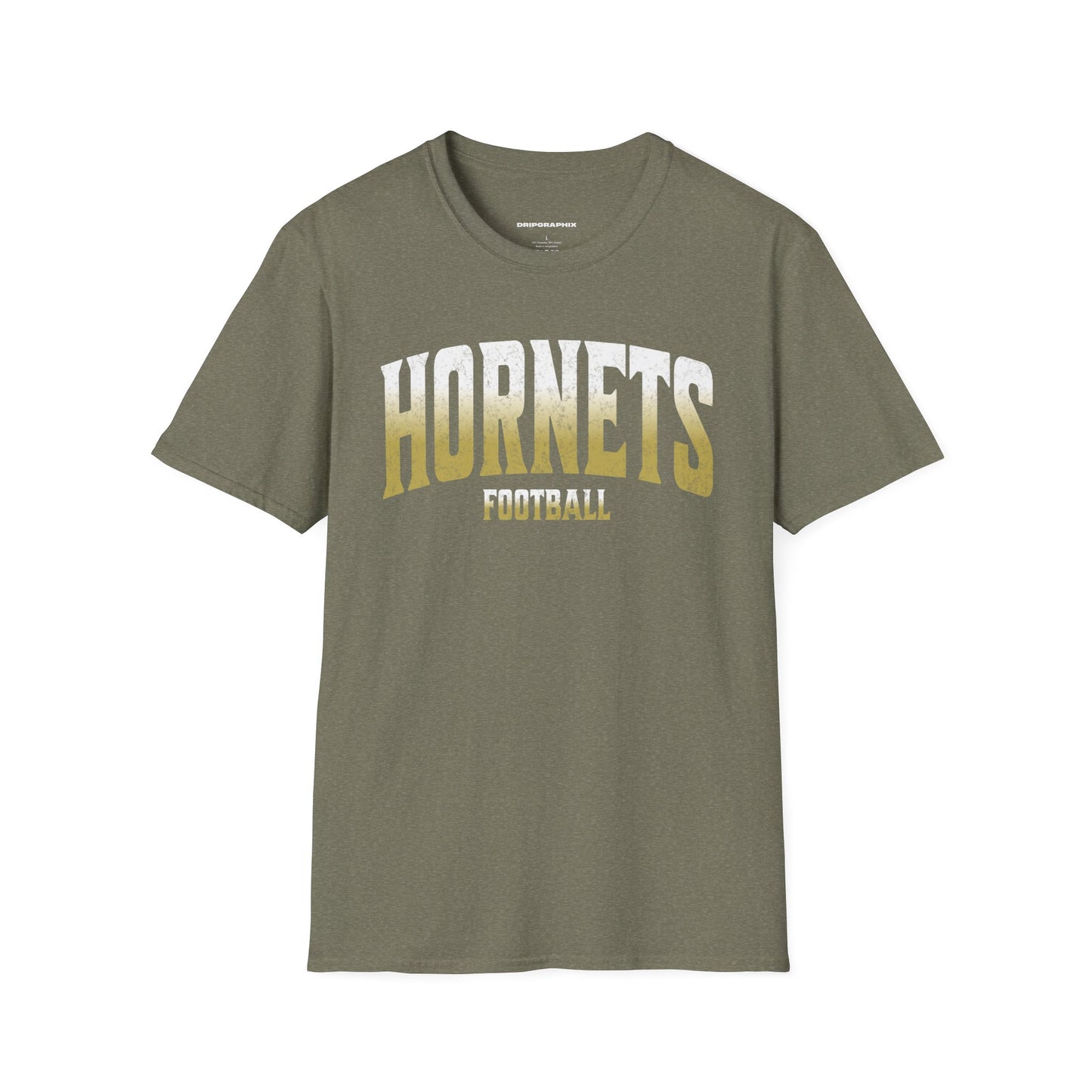 Grunge Arched Hornets Football