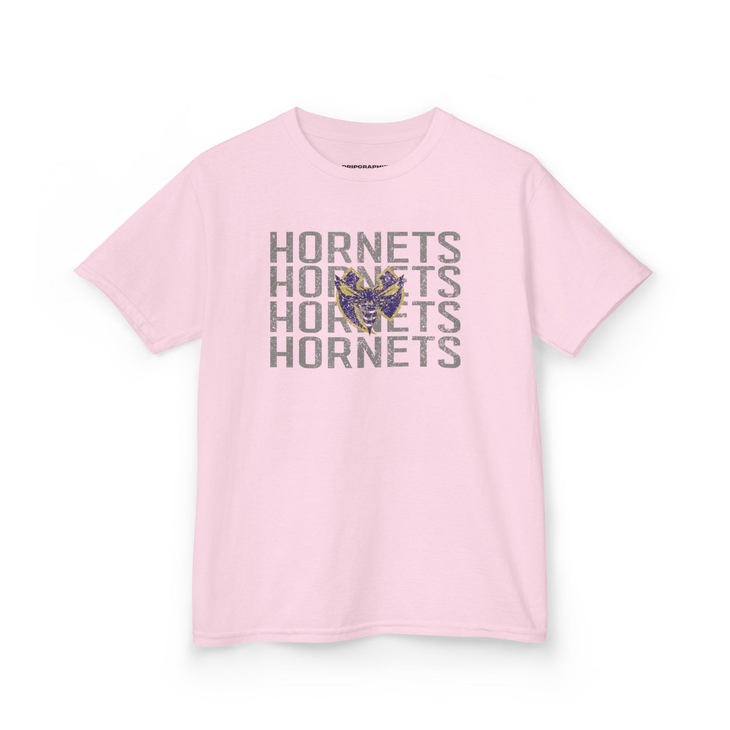 Distressed Stacked Hornets Youth