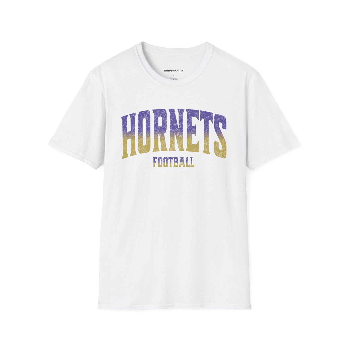 Grunge Arched Hornets Football