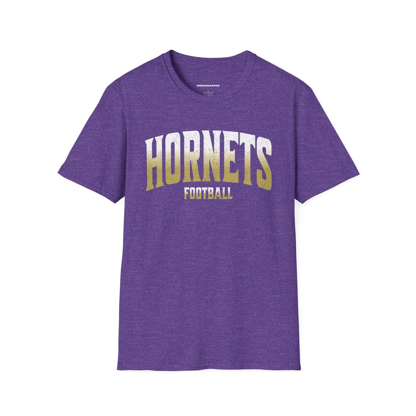 Grunge Arched Hornets Football
