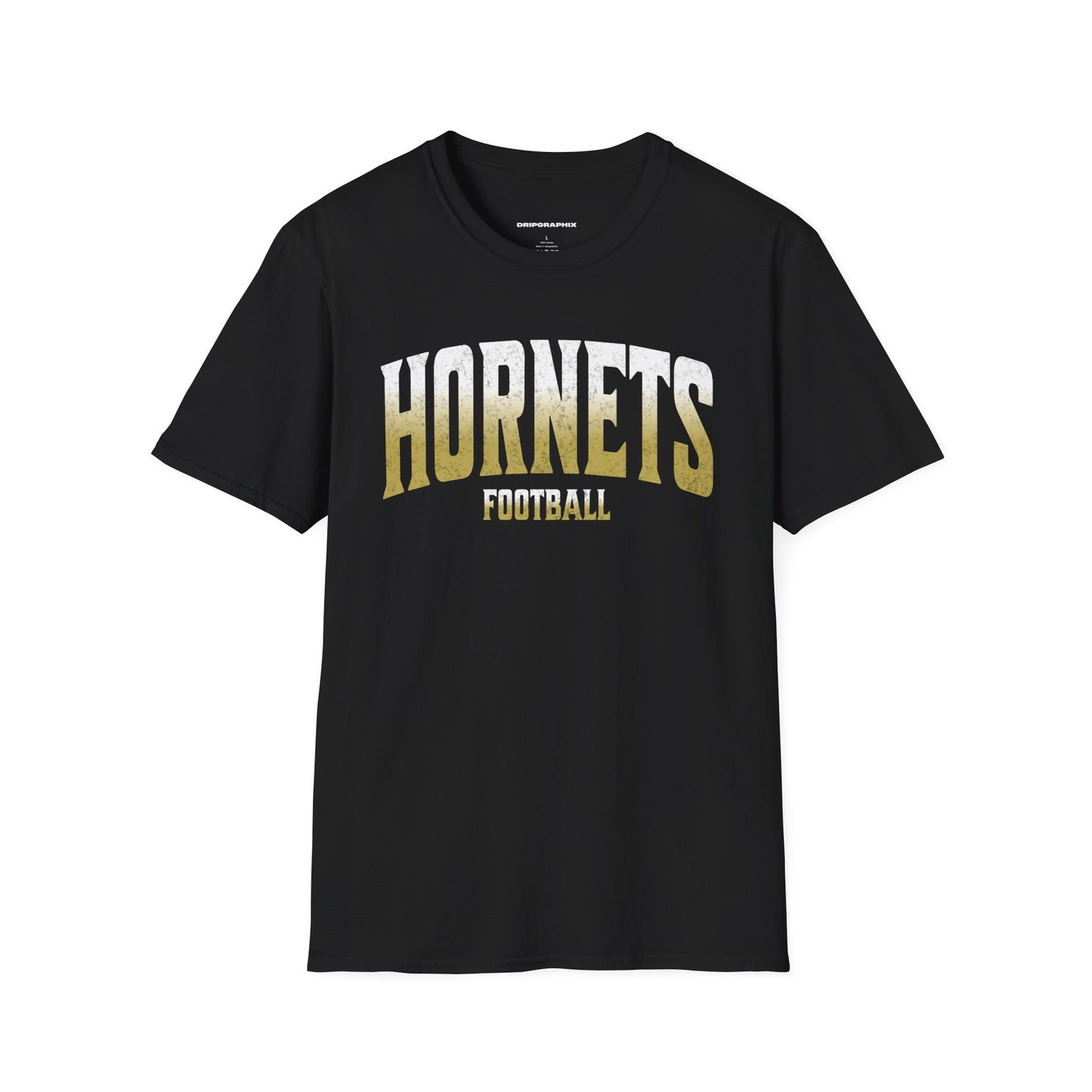 Grunge Arched Hornets Football