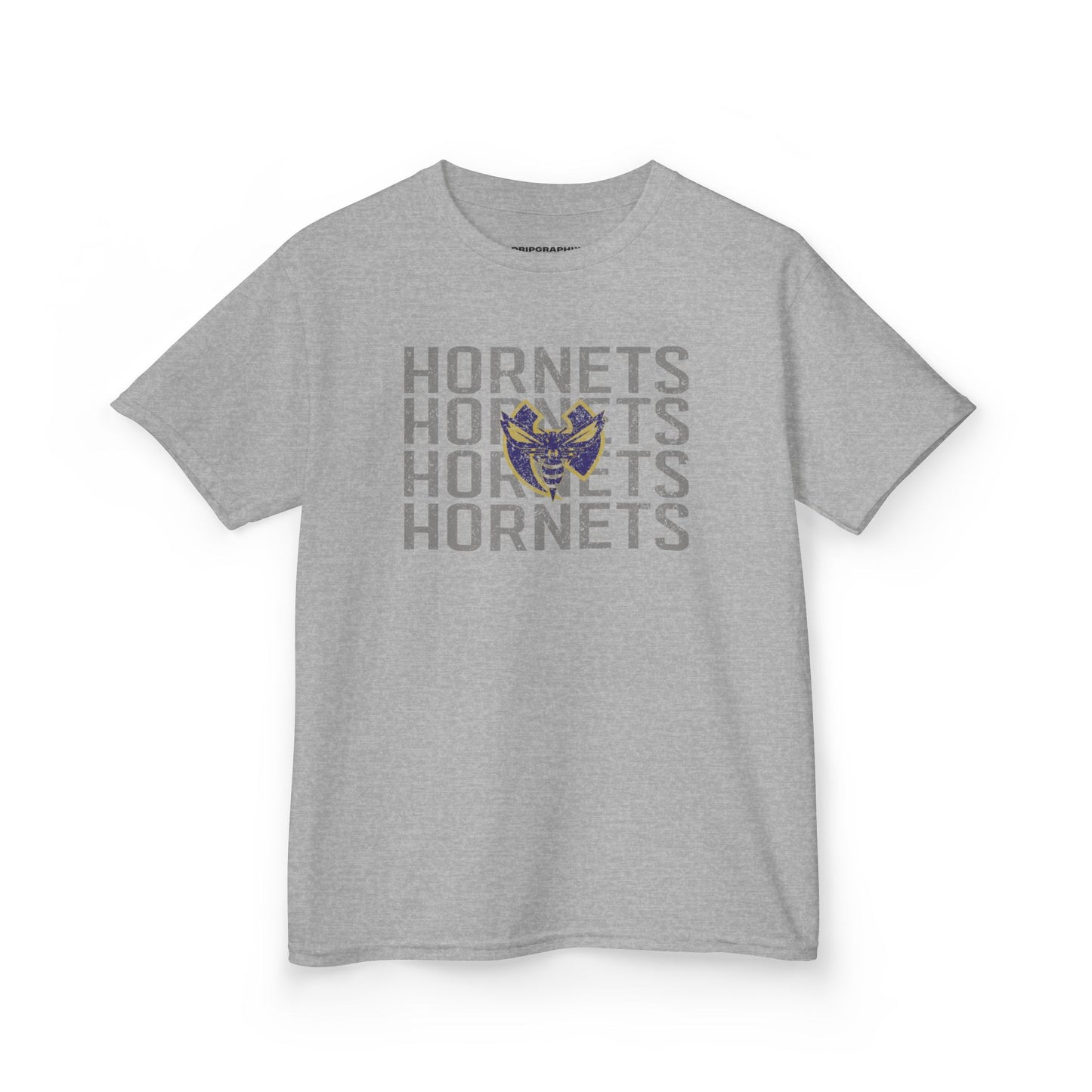 Distressed Stacked Hornets Youth