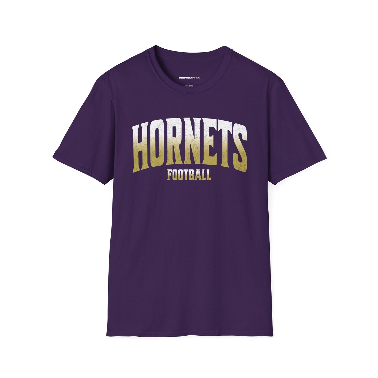 Grunge Arched Hornets Football