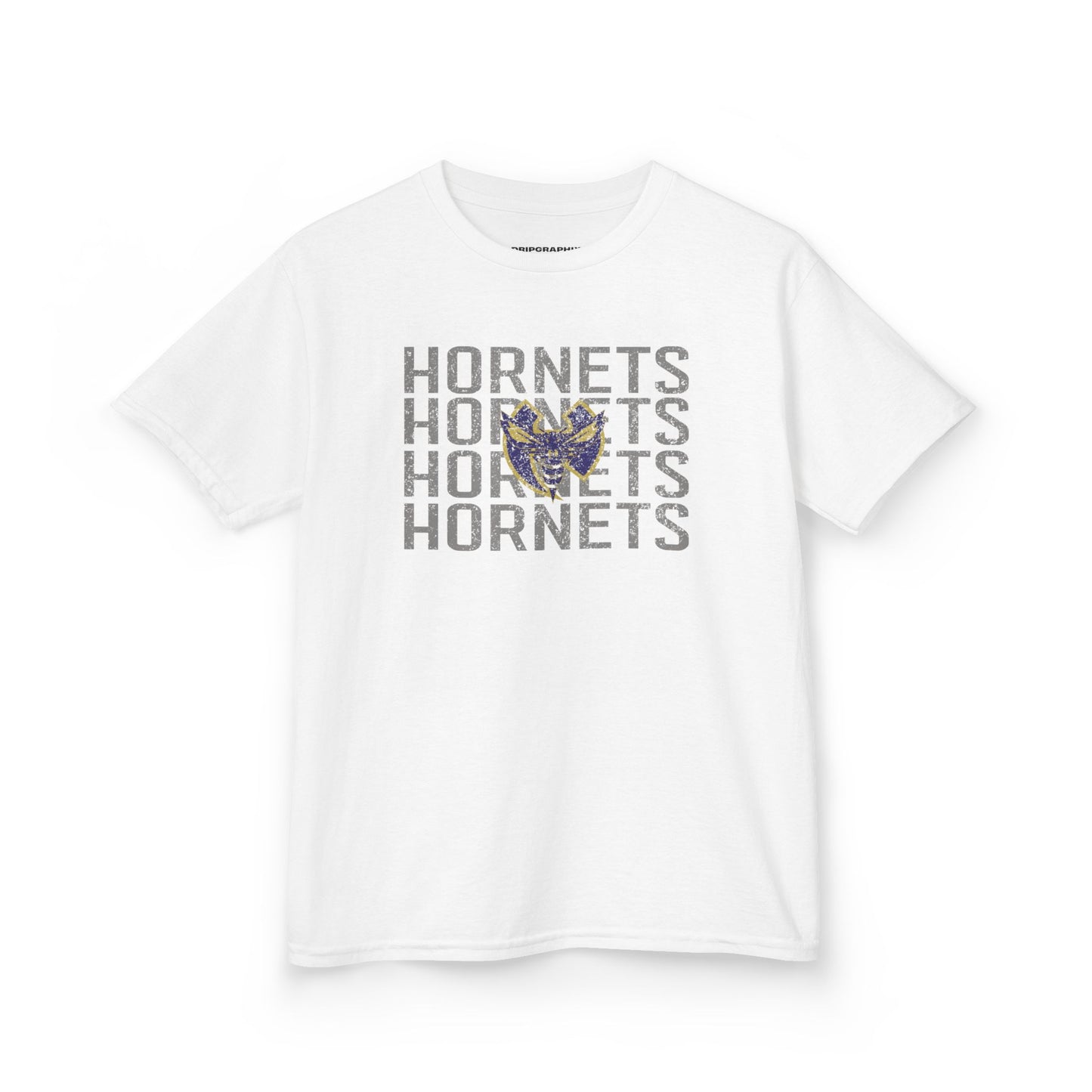 Distressed Stacked Hornets Youth