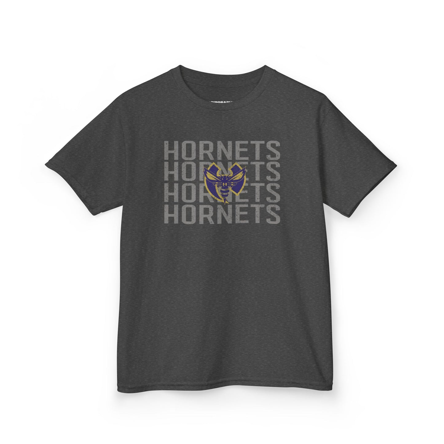 Distressed Stacked Hornets Youth