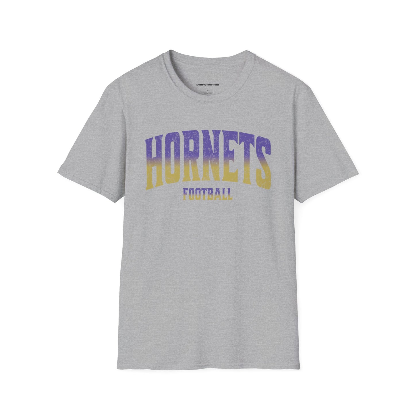 Grunge Arched Hornets Football