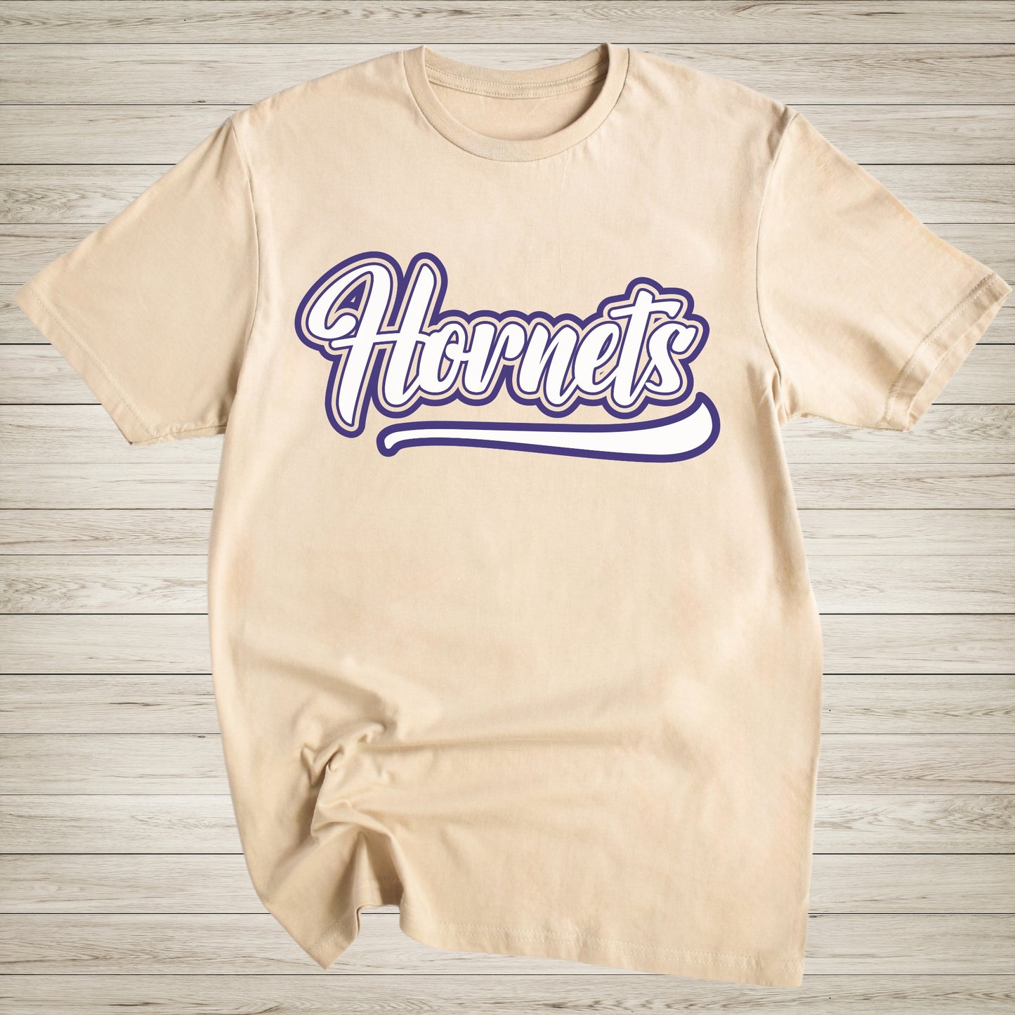 Thick Outline Cursive Hornets