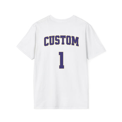Custom Name & Number Available in T-Shirts, Hoodies, Crewnecks, & Long Sleeves