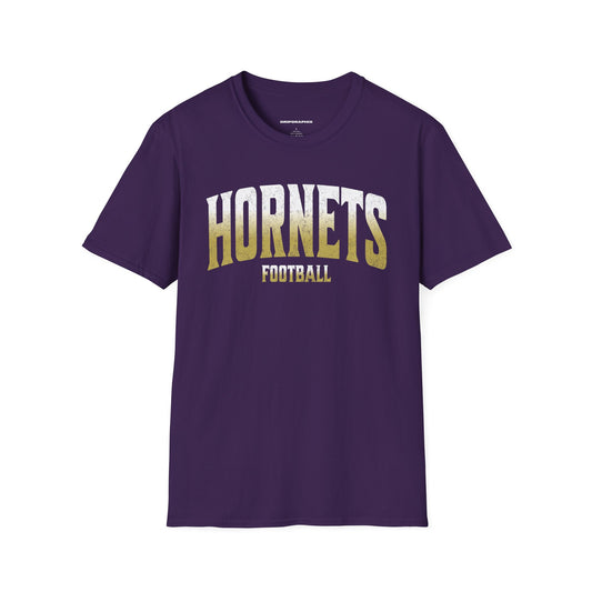 Grunge Arched Hornets Football