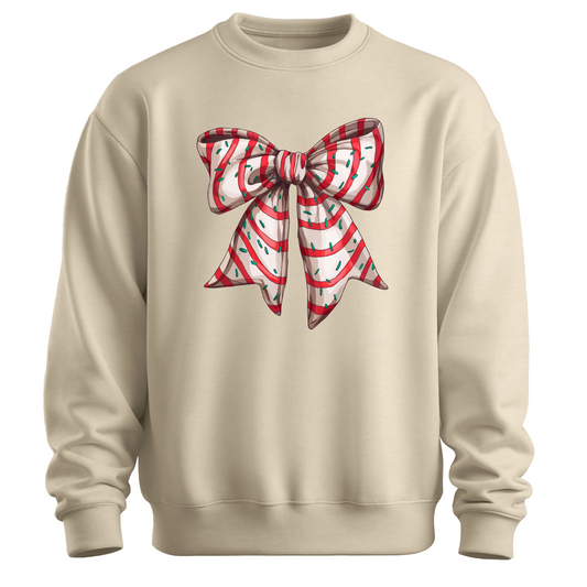 Christmas Zebra Cake Bow Available In T-Shirts, Hoodies, Crewnecks, & Long Sleeves