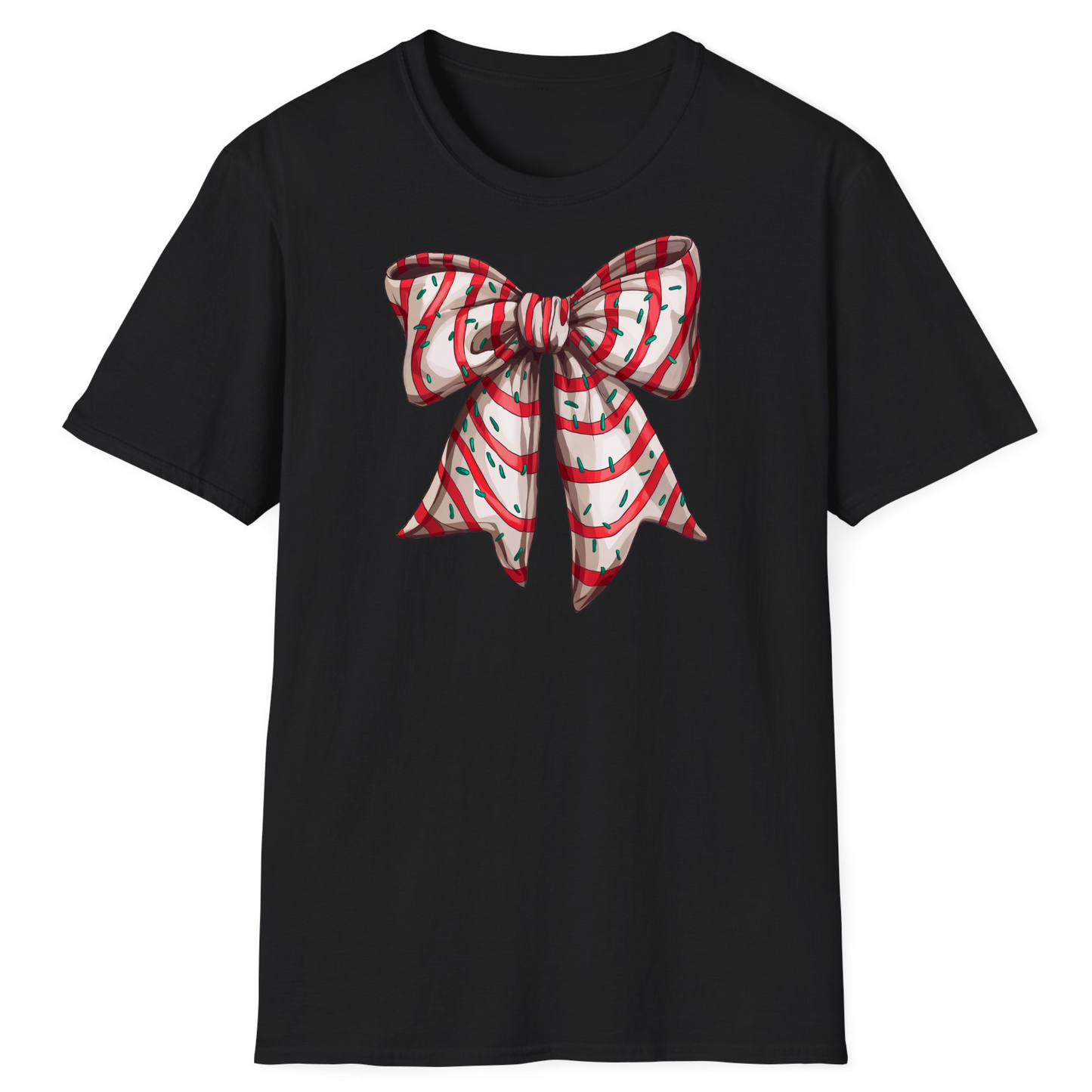 Christmas Zebra Cake Bow Available In T-Shirts, Hoodies, Crewnecks, & Long Sleeves