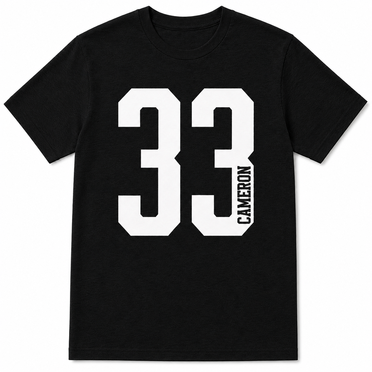 Custom Name & Number Personalized Sports Tee