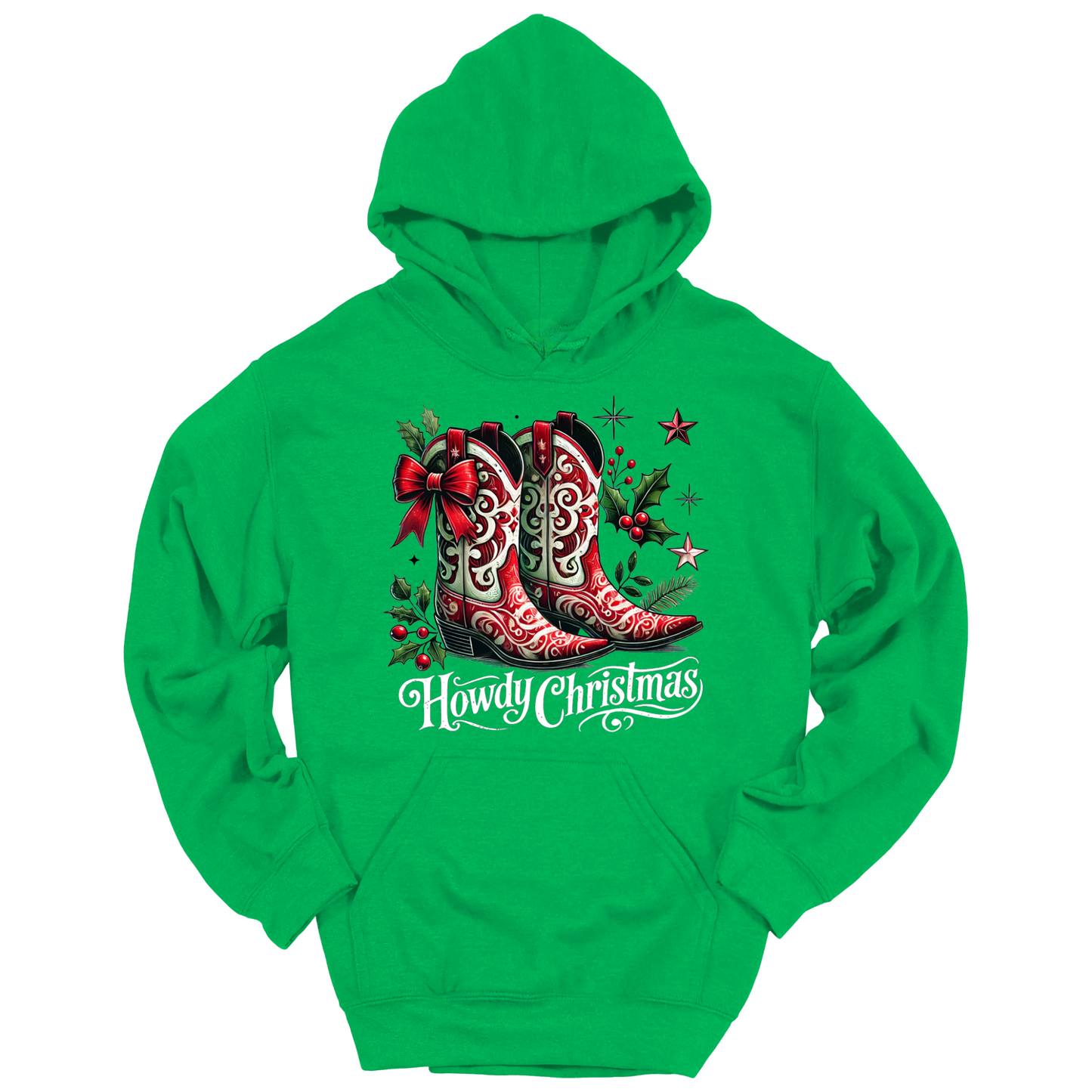 Howdy Christmas Boots Available In T-Shirts, Hoodies, Crewnecks, & Long Sleeves
