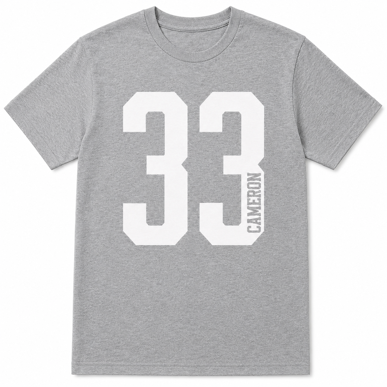 Custom Name & Number Personalized Sports Tee